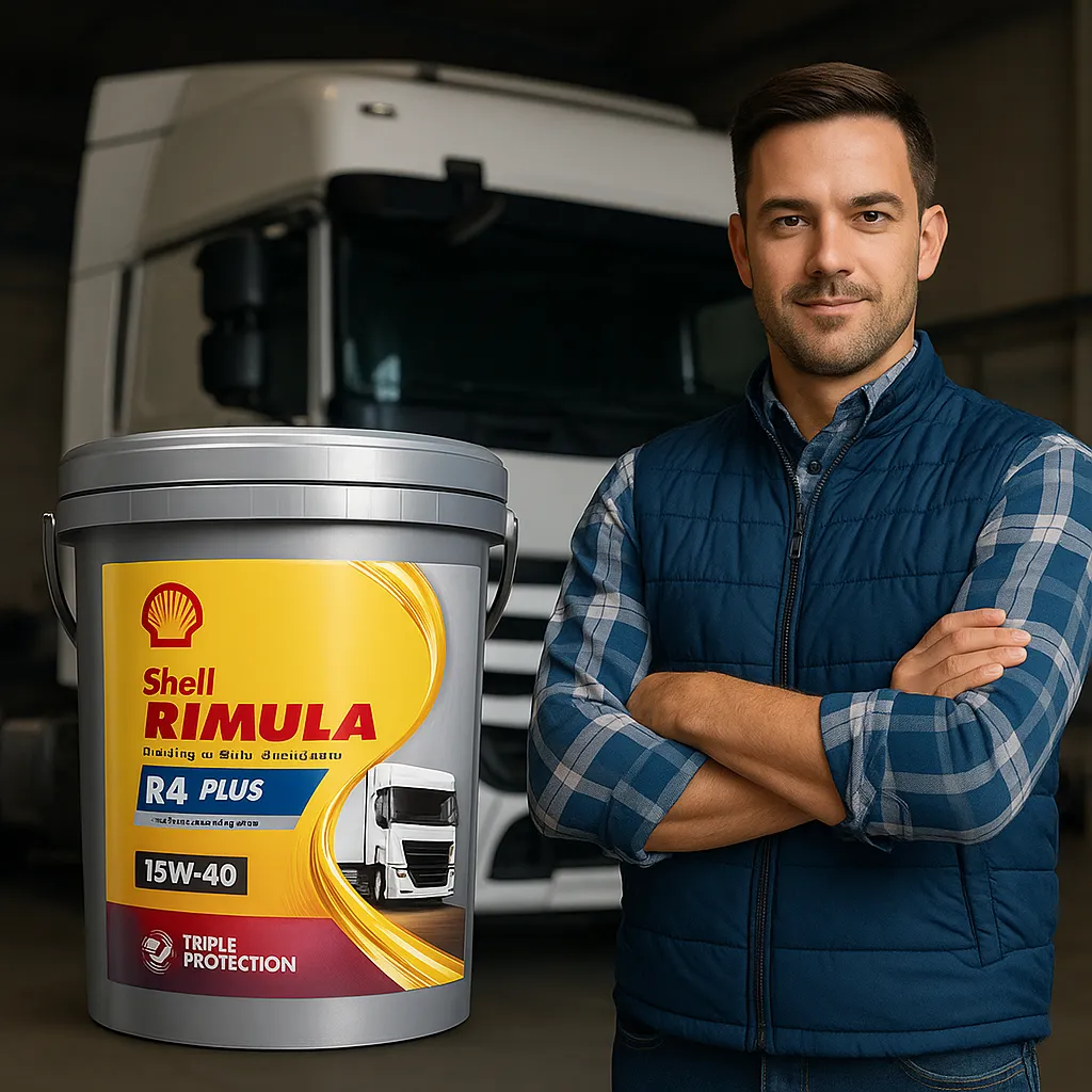 Shell Rimula R4 Plus – Bảo vệ tối ưu cho động cơ diesel tải nặng