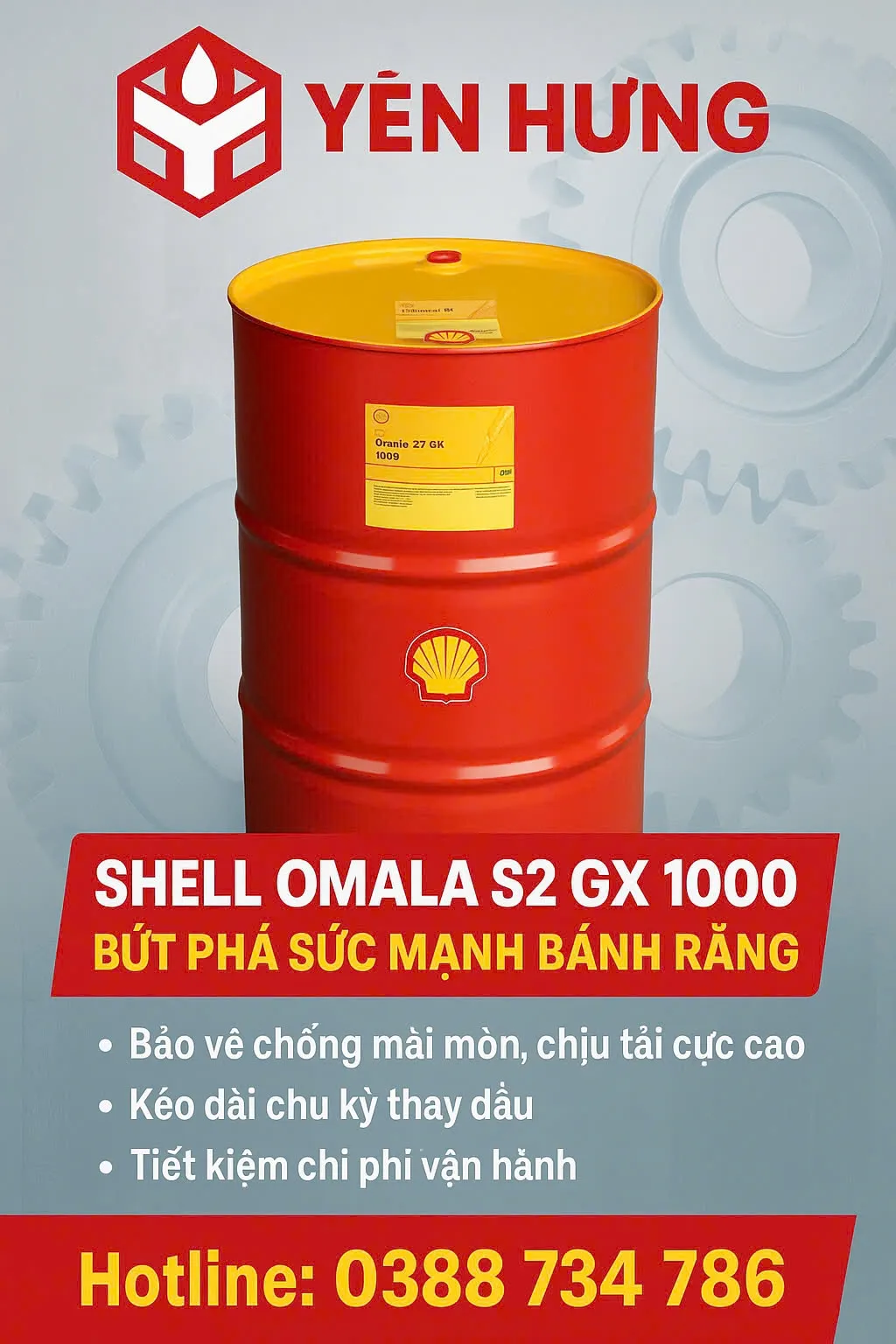 Thumbnail Shell Omala S2 GX 1000 – Bứt Phá Sức Mạnh Bánh Răng