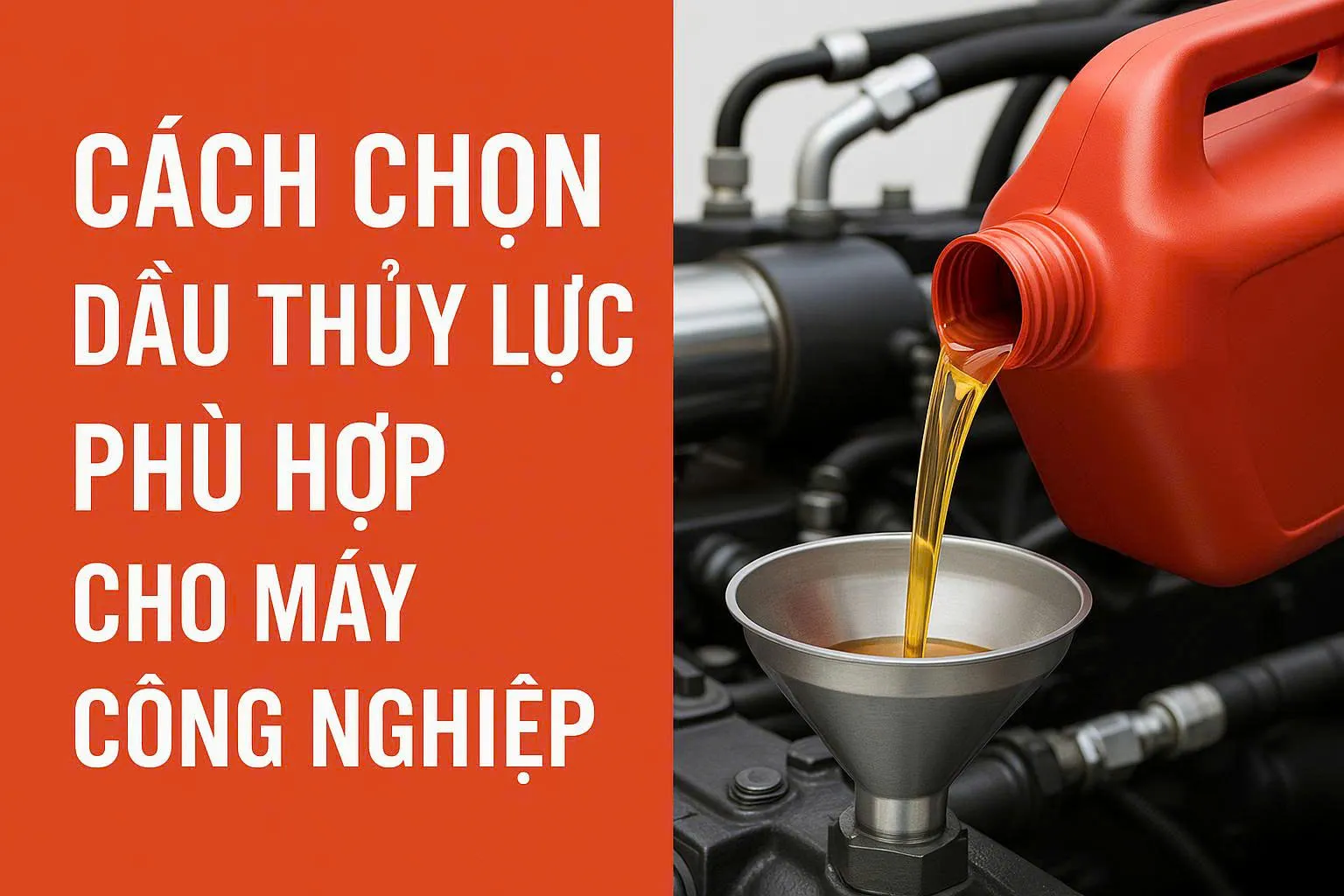 Cách chọn dầu thủy lực phù hợp cho máy công nghiệp