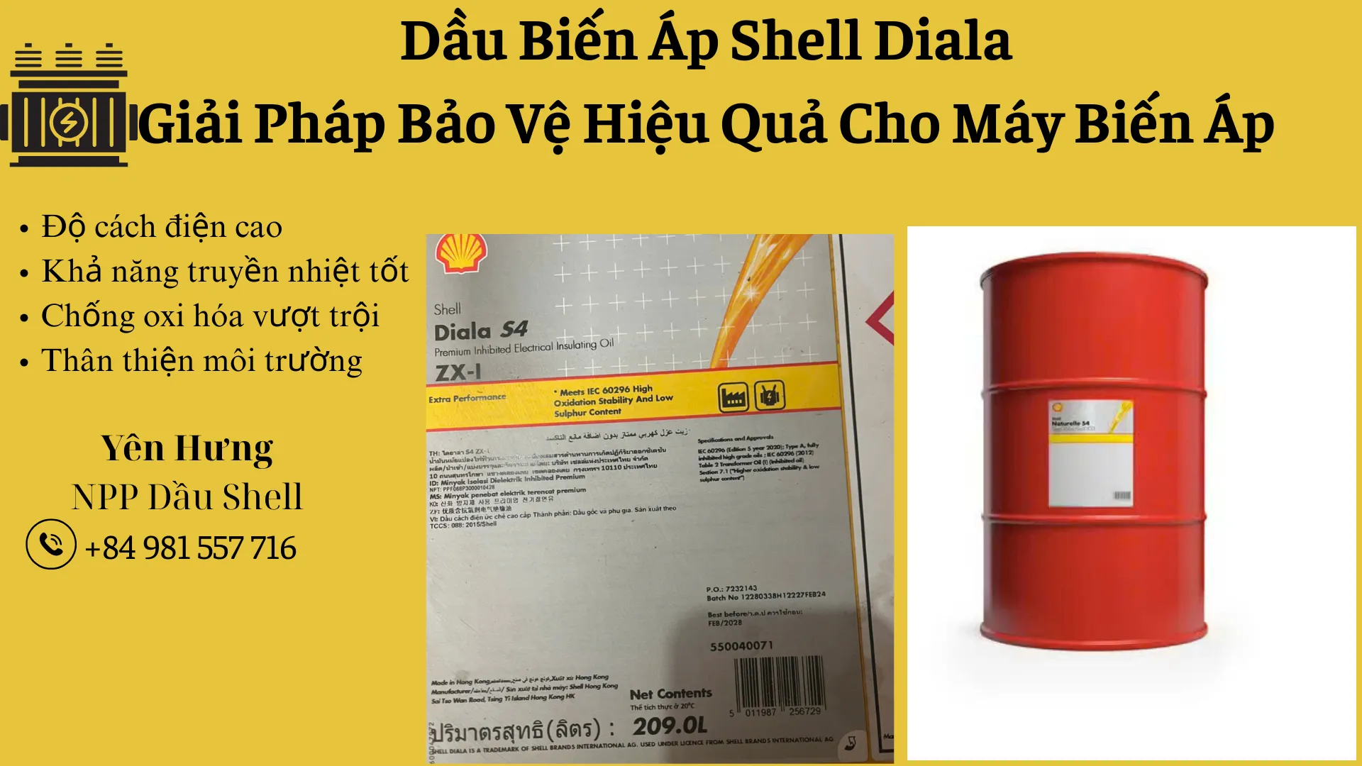 Dầu Biến Áp Shell – Giải Pháp Bảo Vệ Hiệu Quả Cho Máy Biến Áp