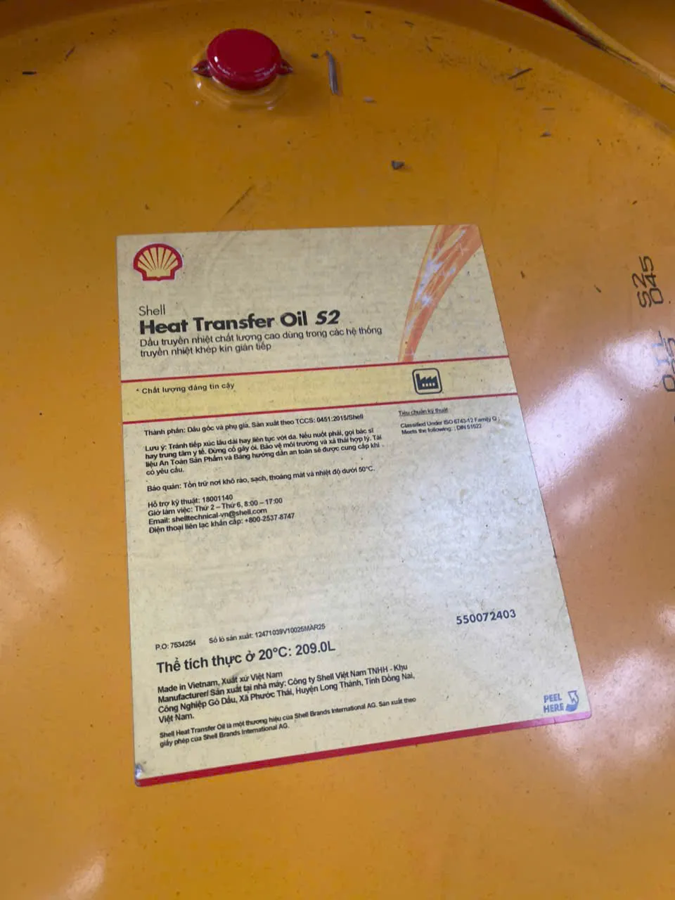 Dầu truyền nhiệt Shell Heat Transfer Oil S2 Chính Hãng